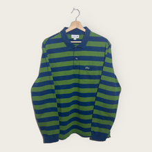 Load image into Gallery viewer, Lacoste Longsleeve Polo (Green/Navy) - L
