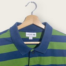 Load image into Gallery viewer, Lacoste Longsleeve Polo (Green/Navy) - L
