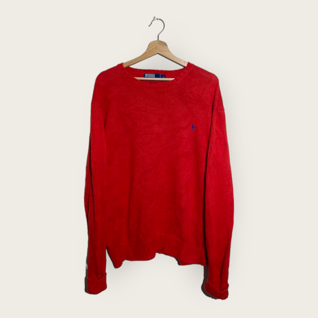 Ralph Lauren Knitted Sweater (Red) - M