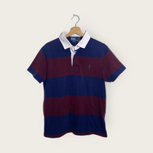 Load image into Gallery viewer, Ralph Lauren Striped Polo (Navy/Bordeaux) - M/L
