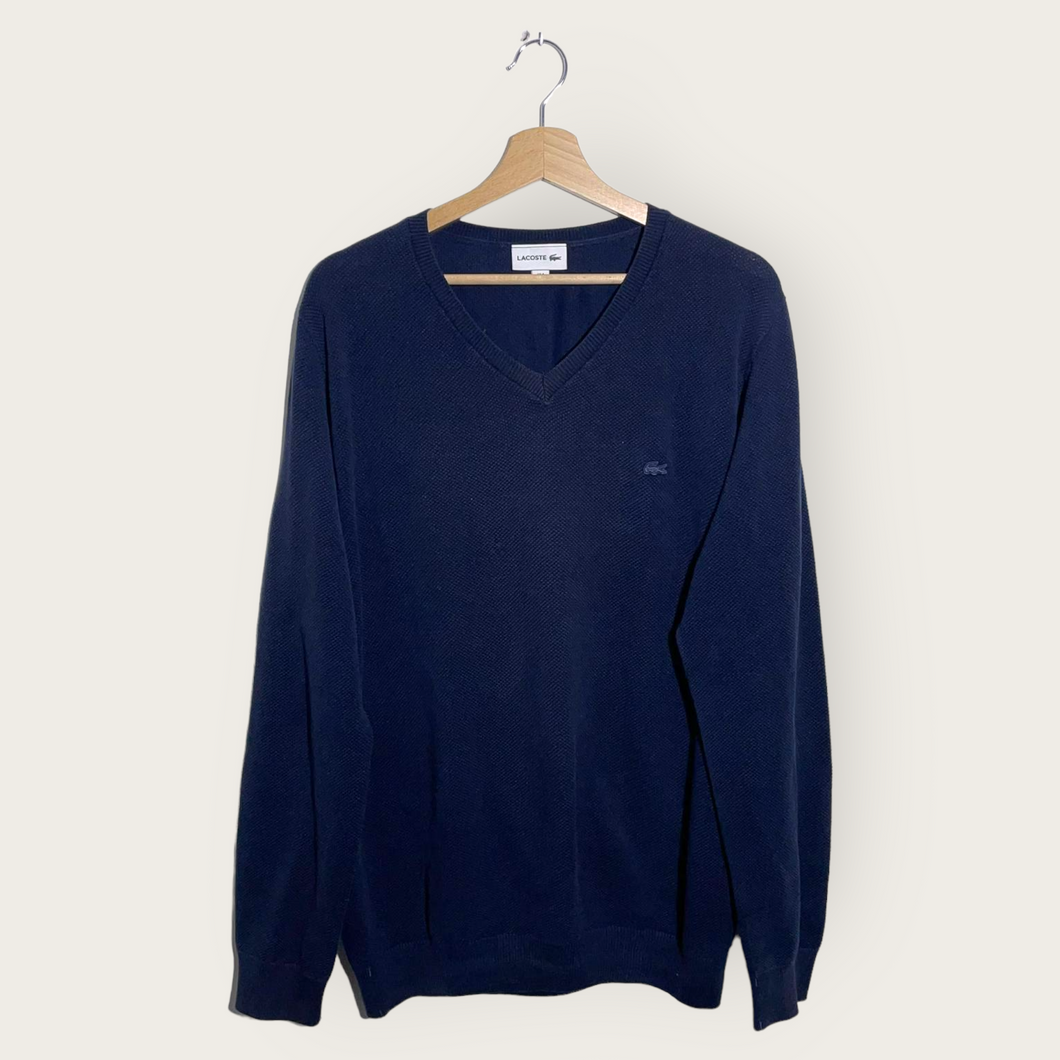 Lacoste V-Neck Sweater (Navy) - M/L