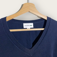 Load image into Gallery viewer, Lacoste V-Neck Sweater (Navy) - M/L
