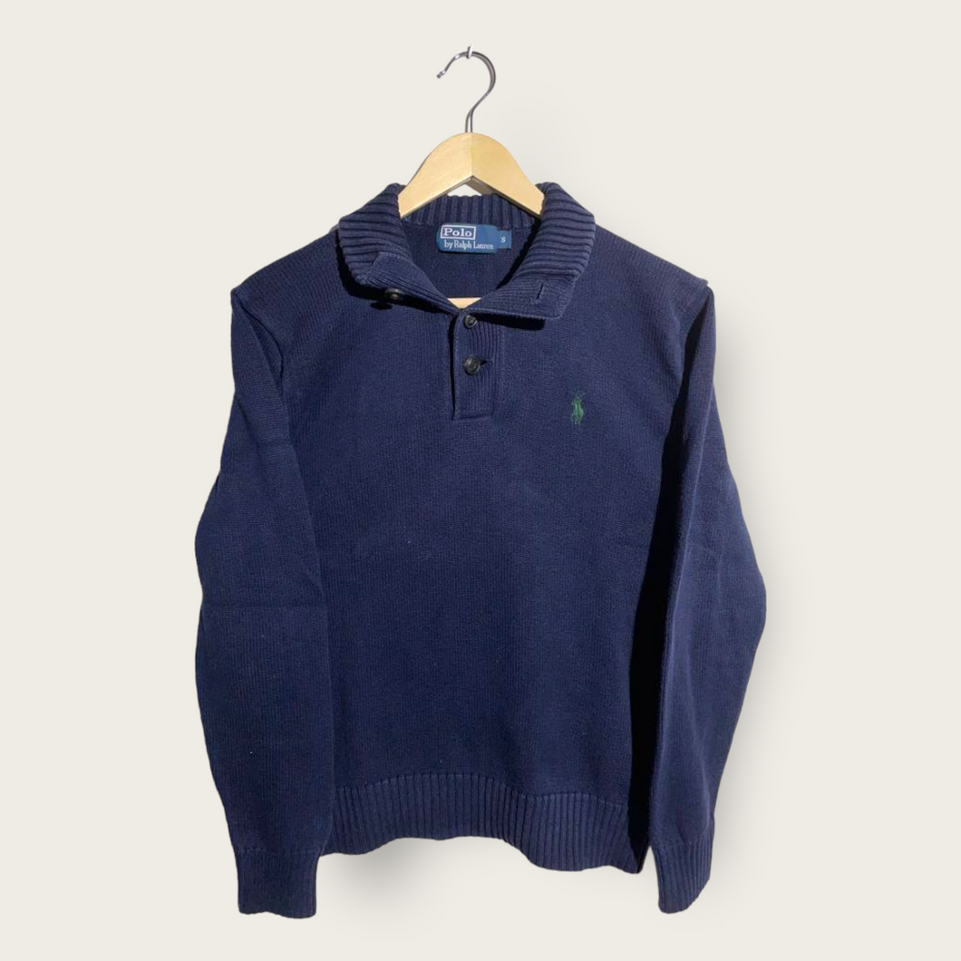 Ralph Lauren Halfzip Knitted Sweater (Navy) - S