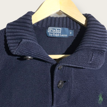 Load image into Gallery viewer, Ralph Lauren Halfzip Knitted Sweater (Navy) - S
