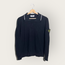 Load image into Gallery viewer, Stone Island Halfzip Sweater (Black) - S
