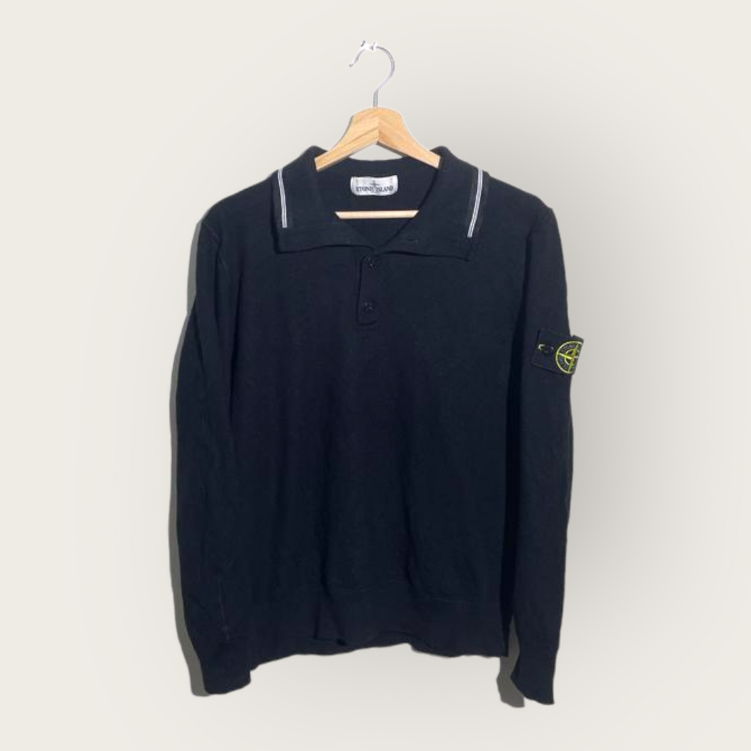 Stone Island Halfzip Sweater (Black) - S